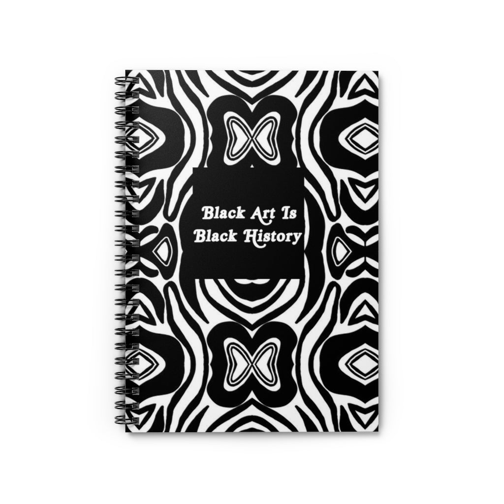 "Black Art is Black History" Spiral Notebook - Ruled Line