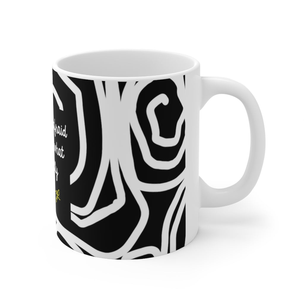 Load image into Gallery viewer, &amp;quot;Stop Being&amp;quot; (BW) - Ceramic Mug - MelissaAMitchell