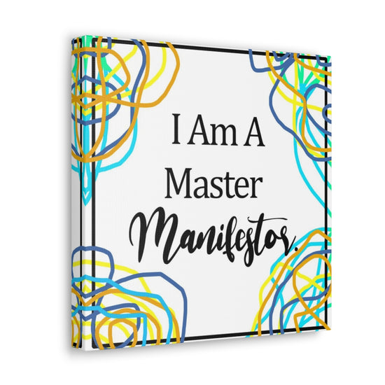 Load image into Gallery viewer, Master Manifestor (Blue Multi) Canvas Wrap