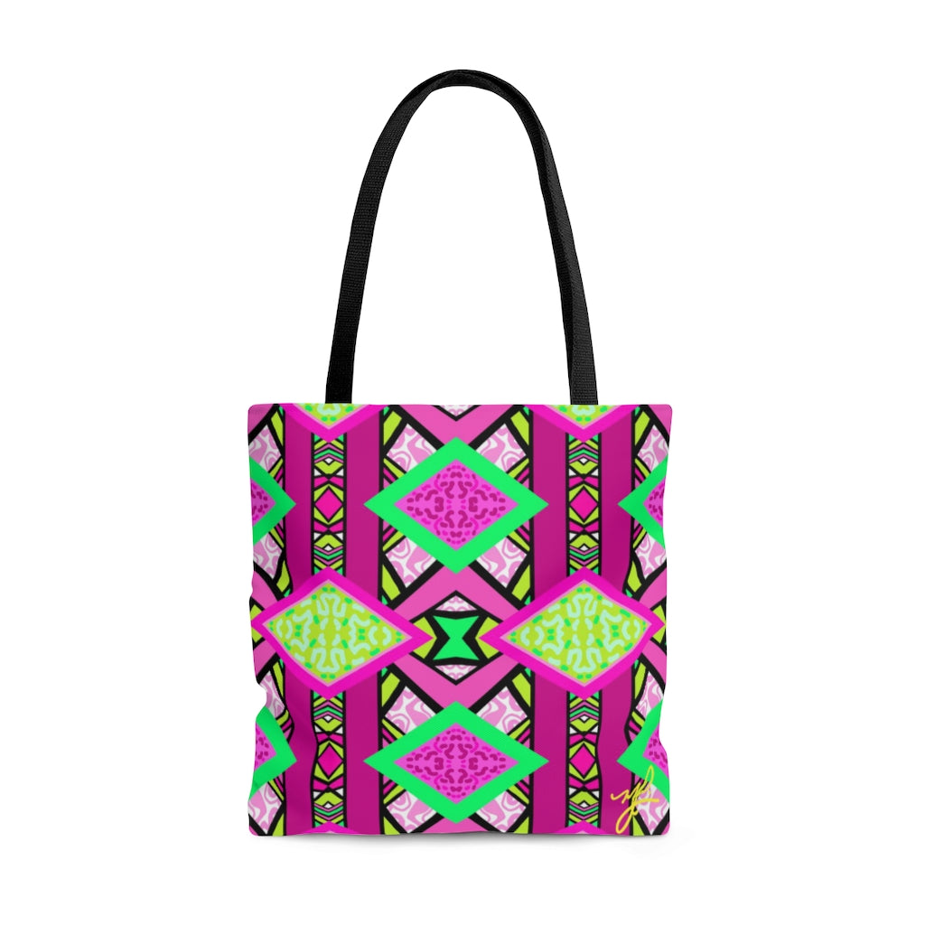 R-ALI (Pink Pow  Design)- Tote Bag