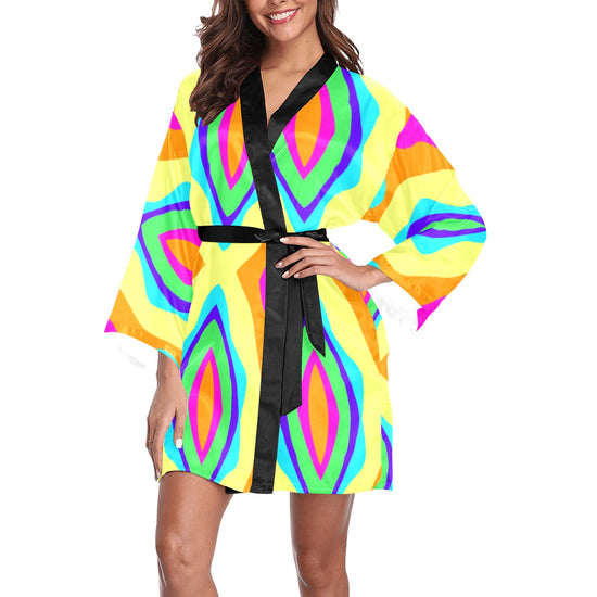 Bailey Design (BLACK)-  Long Sleeve Kimono Robe