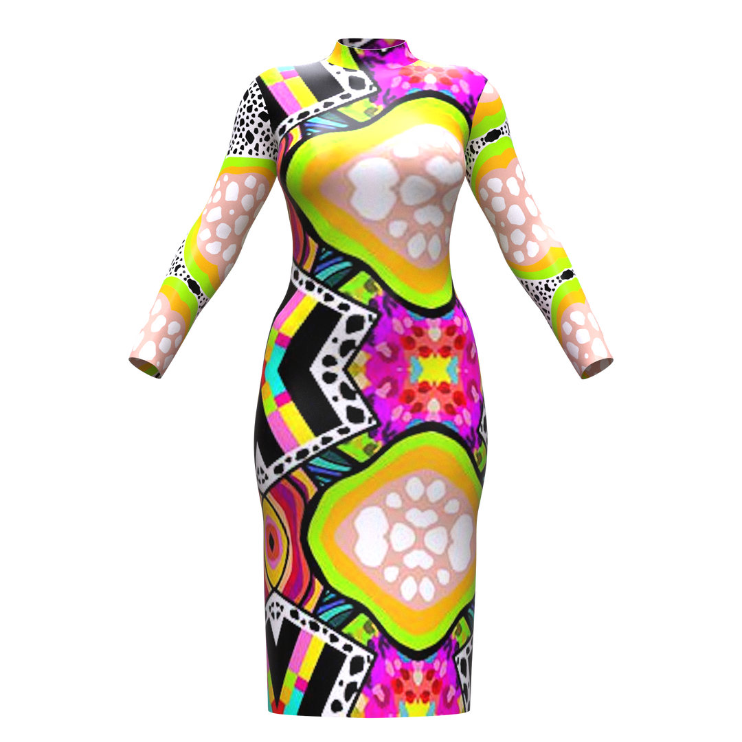 Missy Bodycon Dress ( SOLID SPANDEX VERSION) Abeille Creations (ABL) Missy Bodycon Dress ( SOLID SPANDEX VERSION) Abeille Creations (ABL)