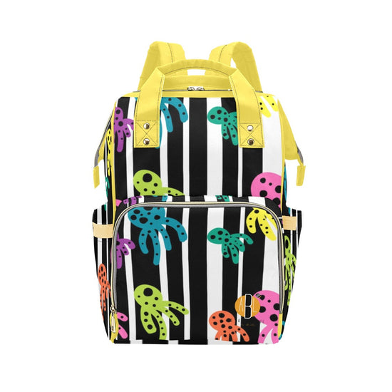 Octo Fun Bookbag- Multi-Function Diaper Backpack/Diaper Bag