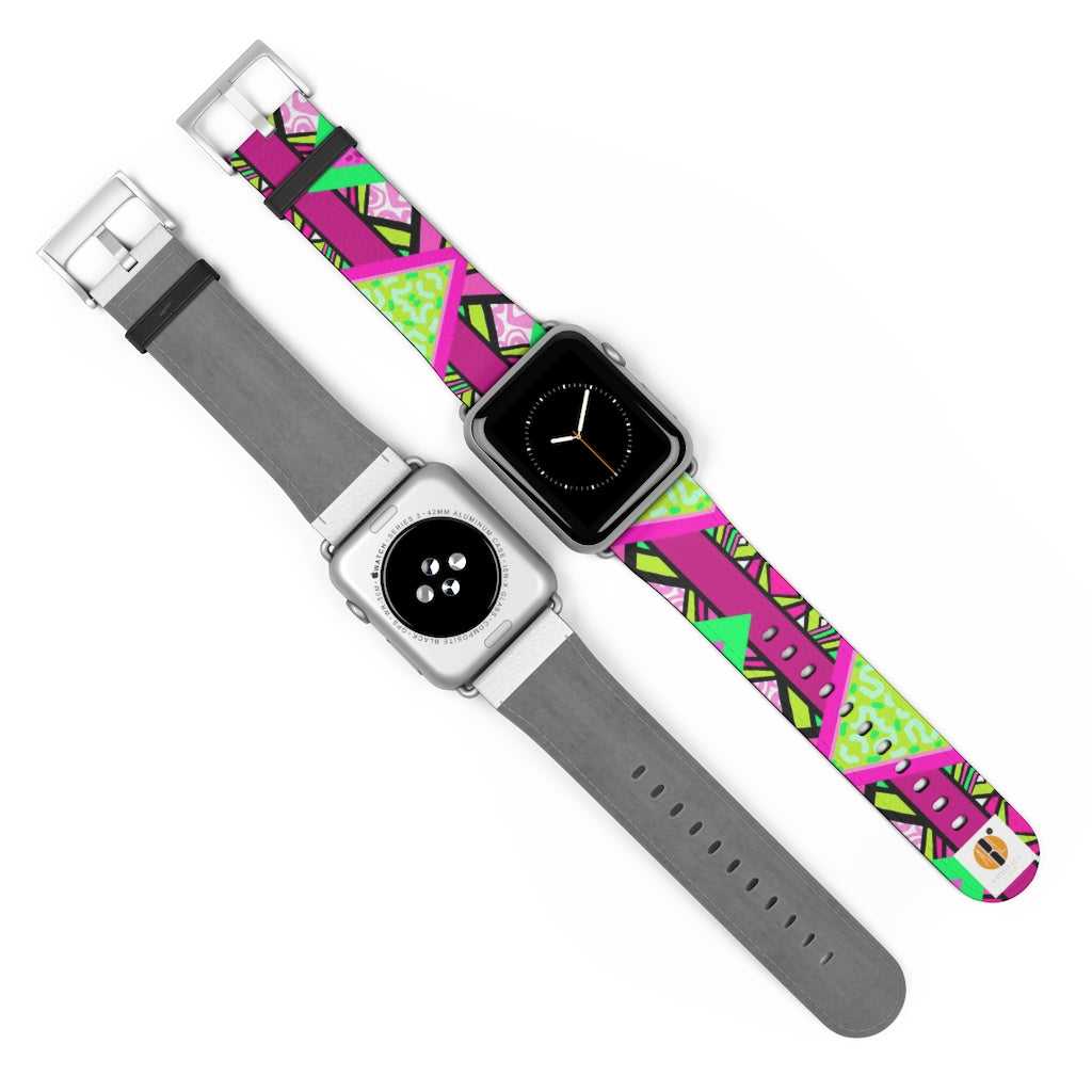 R-ALI (Pink Pow  Design) Apple Watch Band