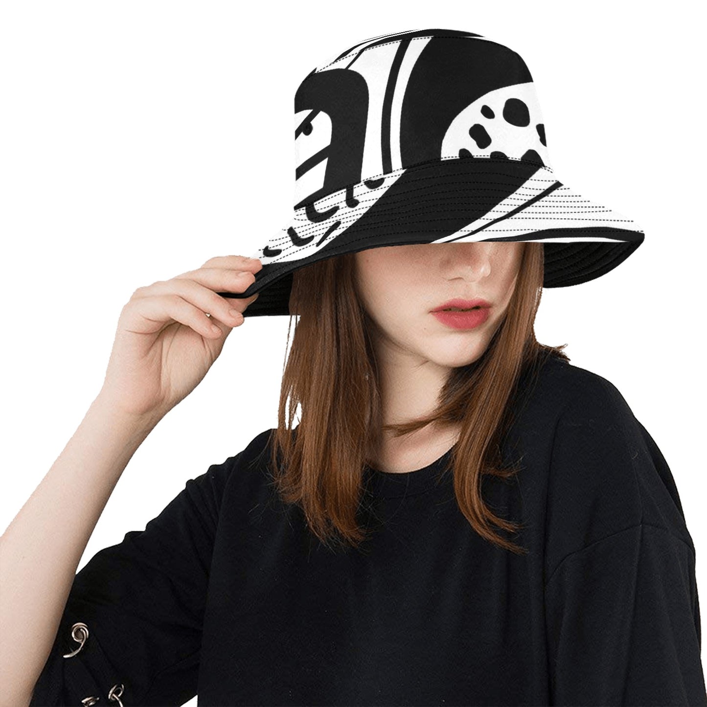 Black Speckled- Unisex Bucket Hat