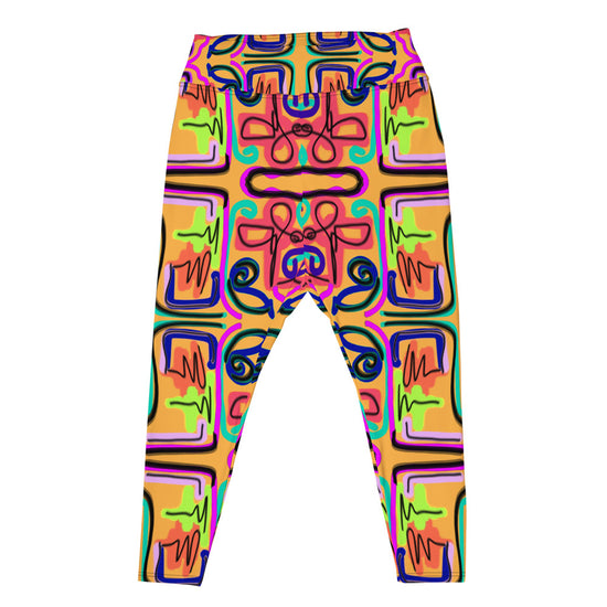 Load image into Gallery viewer, Neon Scribble - Plus Size Leggings
