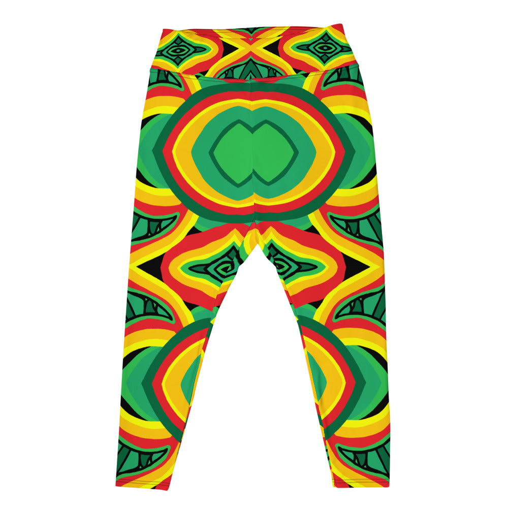Load image into Gallery viewer, Juneteenth Plus Size Leggings - MelissaAMitchell