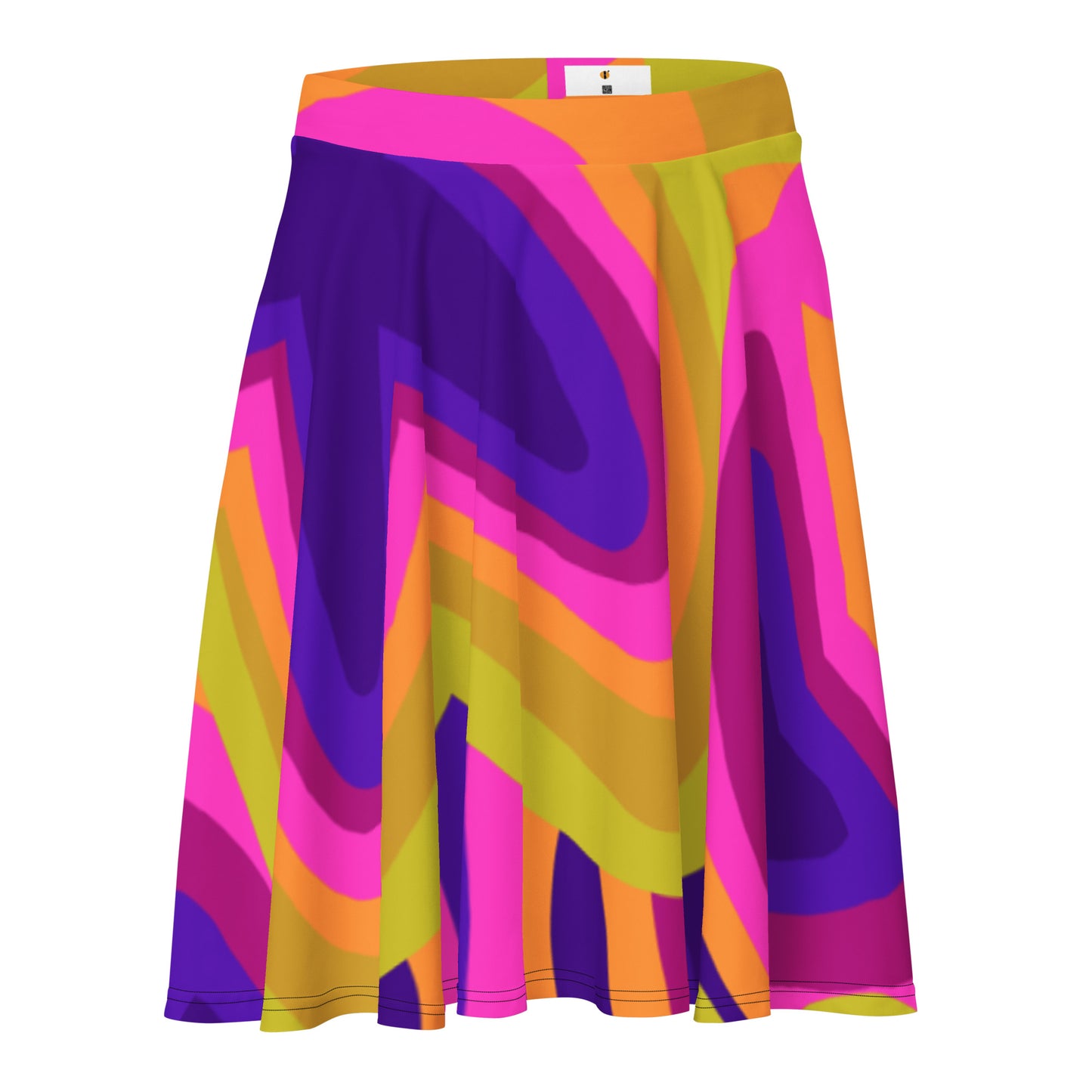 Load image into Gallery viewer, Akoma Wave Skater Skirt