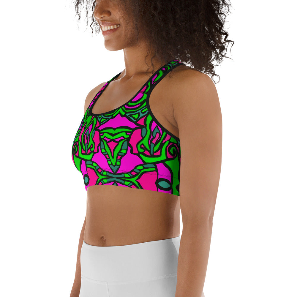 Load image into Gallery viewer, Pink Dream- Sports bra
