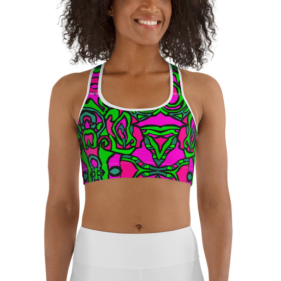 Load image into Gallery viewer, Pink Dream- Sports bra