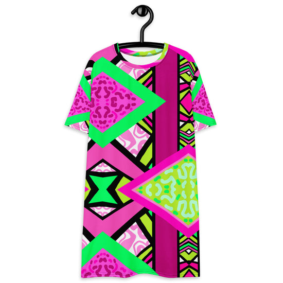 Load image into Gallery viewer, R-ALI (Pink Pow  Design)- T-shirt dress