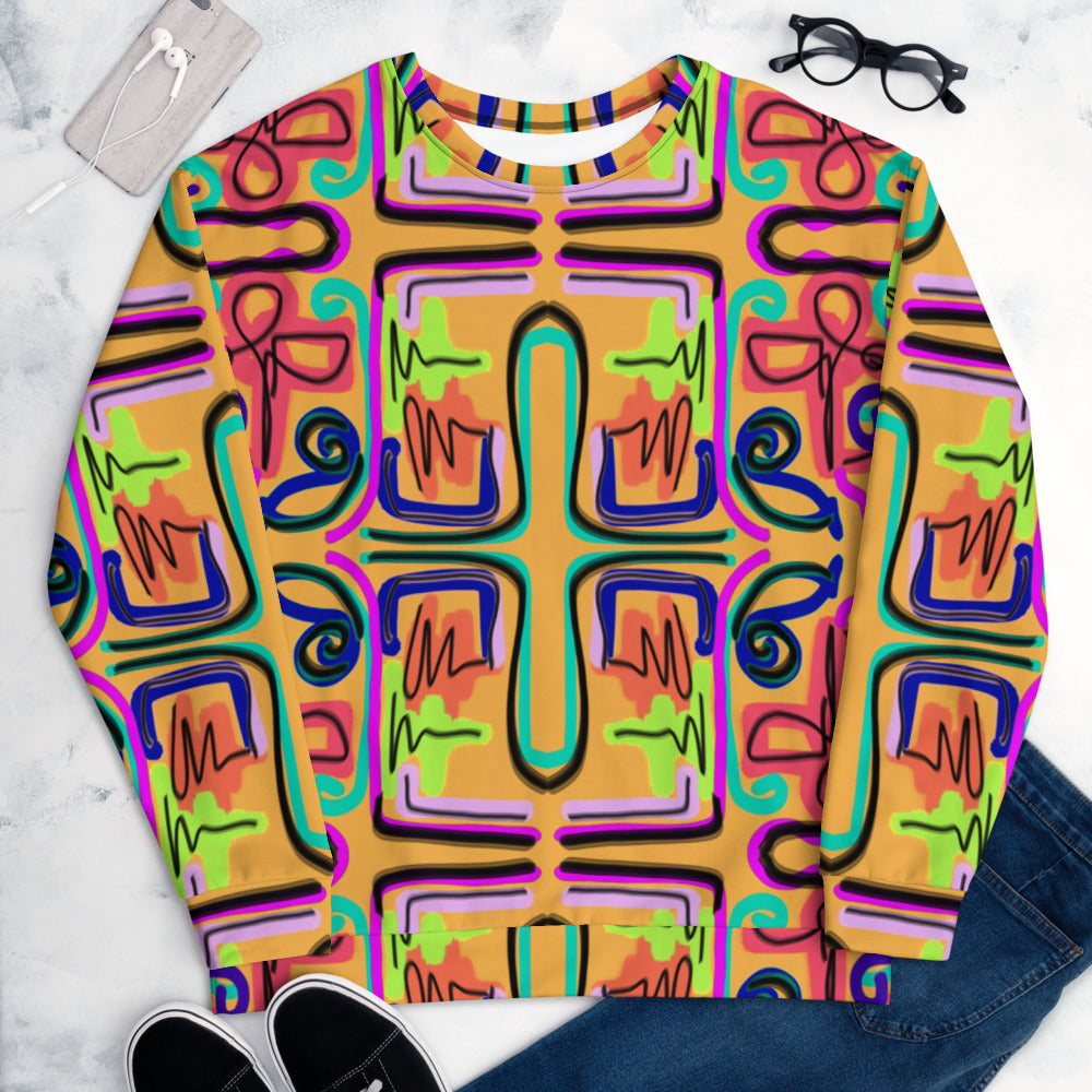 Neon Scribble- Unisex Sweatshirt