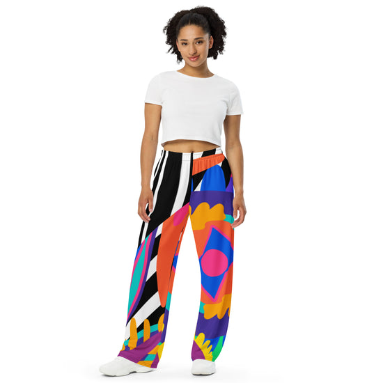 Load image into Gallery viewer, Circus Act II-  unisex wide-leg pants