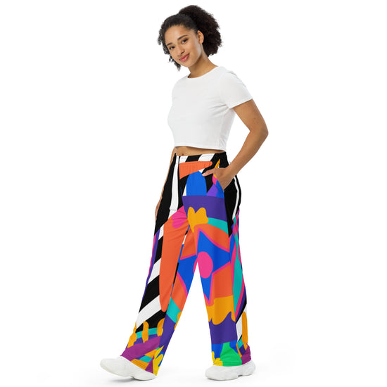 Load image into Gallery viewer, Circus Act II-  unisex wide-leg pants