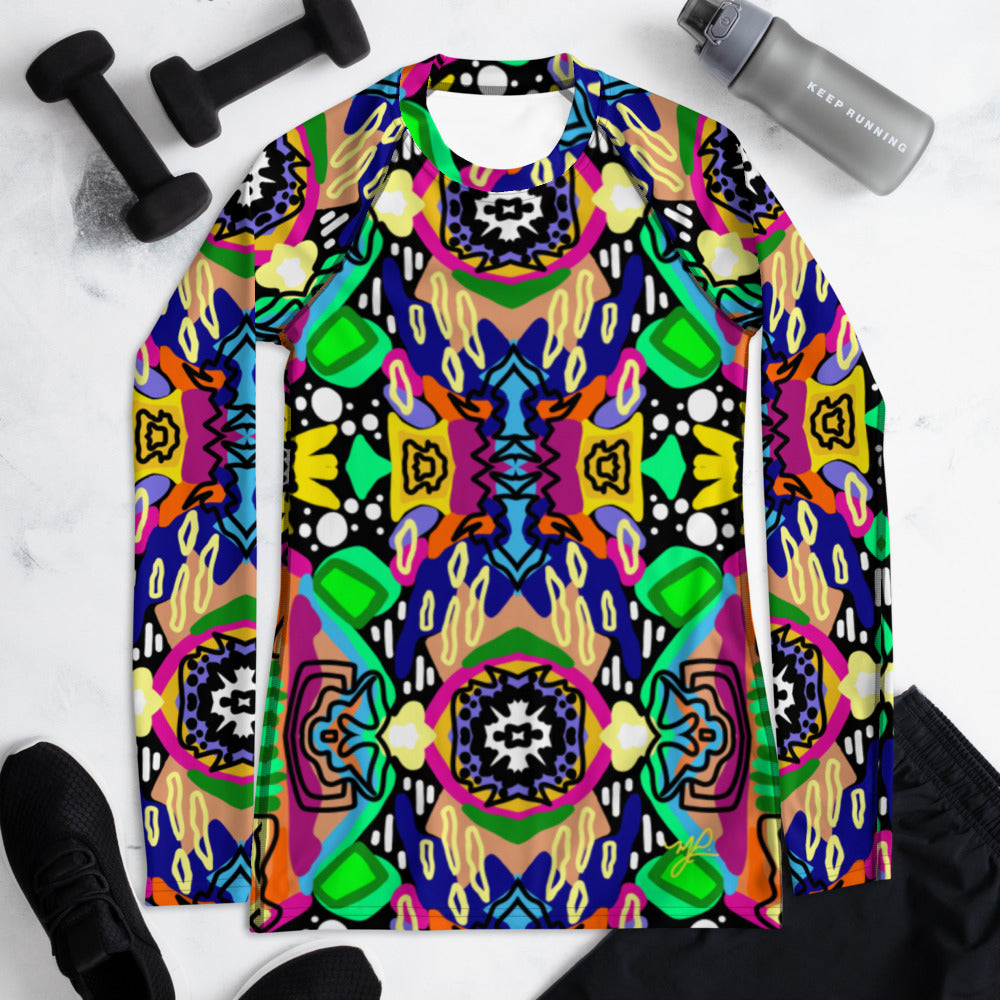 Load image into Gallery viewer, Mira (Flower Bomb)- Women&amp;#39;s Long Sleeve Shirt