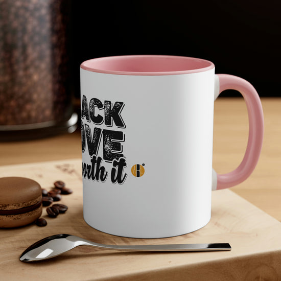 Load image into Gallery viewer, Black Love is Worth It- Accent Coffee Mug, 11oz