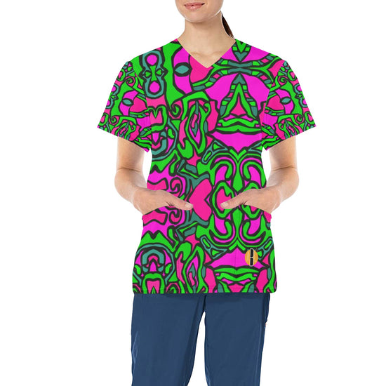 Load image into Gallery viewer, Pink Dream- ABL Scrub Top
