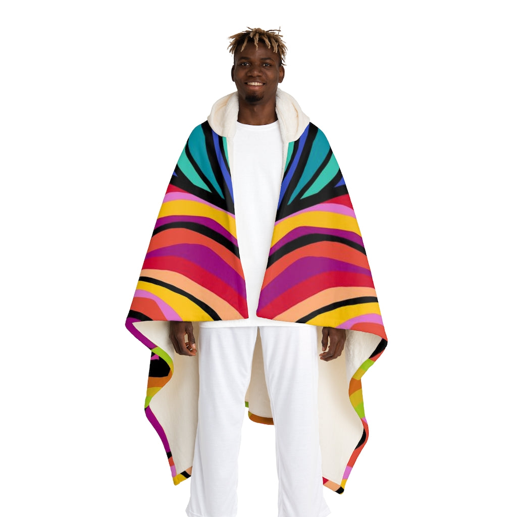 Dalma- Hooded Sherpa Fleece Blanket