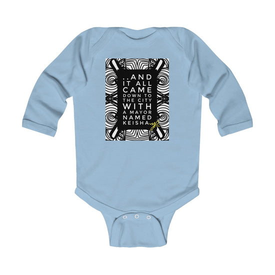 "..And it all came down" - Infant Long Sleeve Bodysuit - MelissaAMitchell