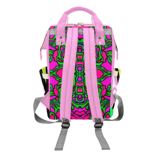 R-ALI (Pink Pow Wow) - Multi-Function Diaper Backpack (LIMITED TIME ONLY)