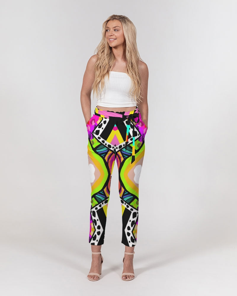 Load image into Gallery viewer, Missy Brewster- Women&amp;#39;s Belted Tapered Pants