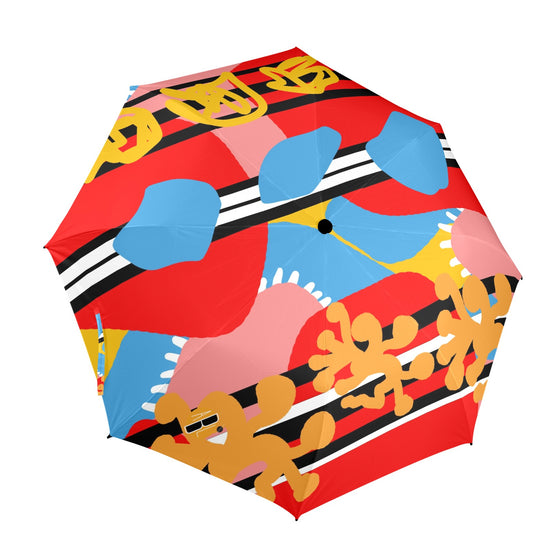 Load image into Gallery viewer, Biscayne Design- Semi-Automatic Foldable Umbrella