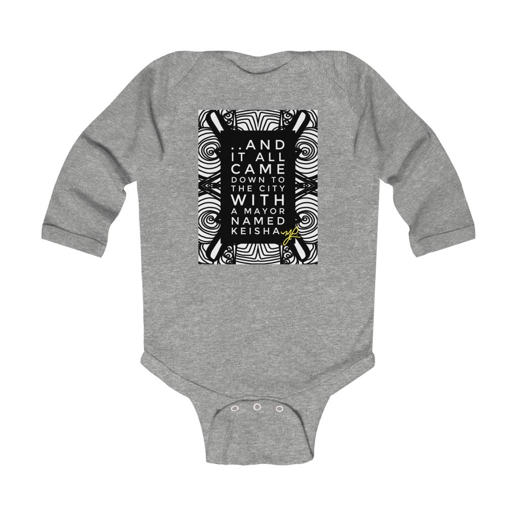 "..And it all came down" - Infant Long Sleeve Bodysuit - MelissaAMitchell