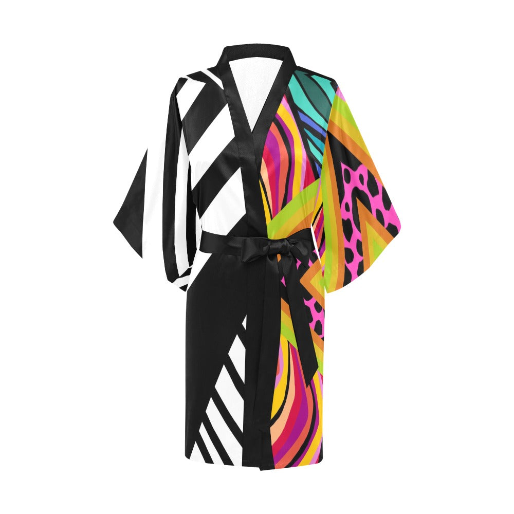 Load image into Gallery viewer, Dalma Stripes Kimono Robe