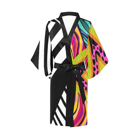Load image into Gallery viewer, Dalma Stripes Kimono Robe