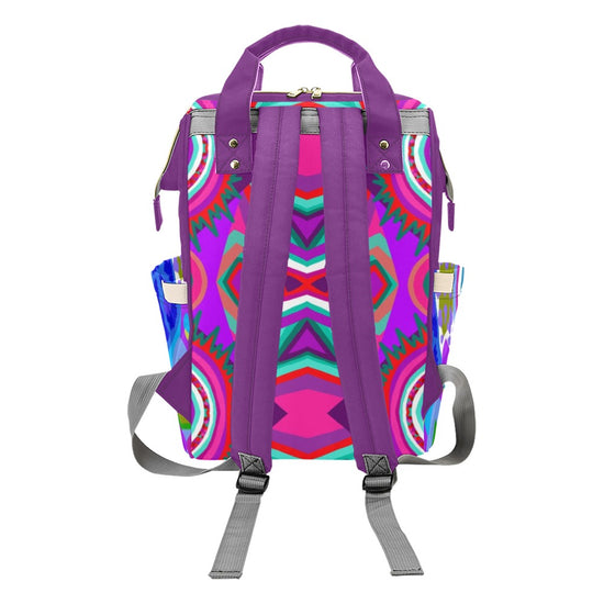 Purple Flourysh- Multi-Function Backpack