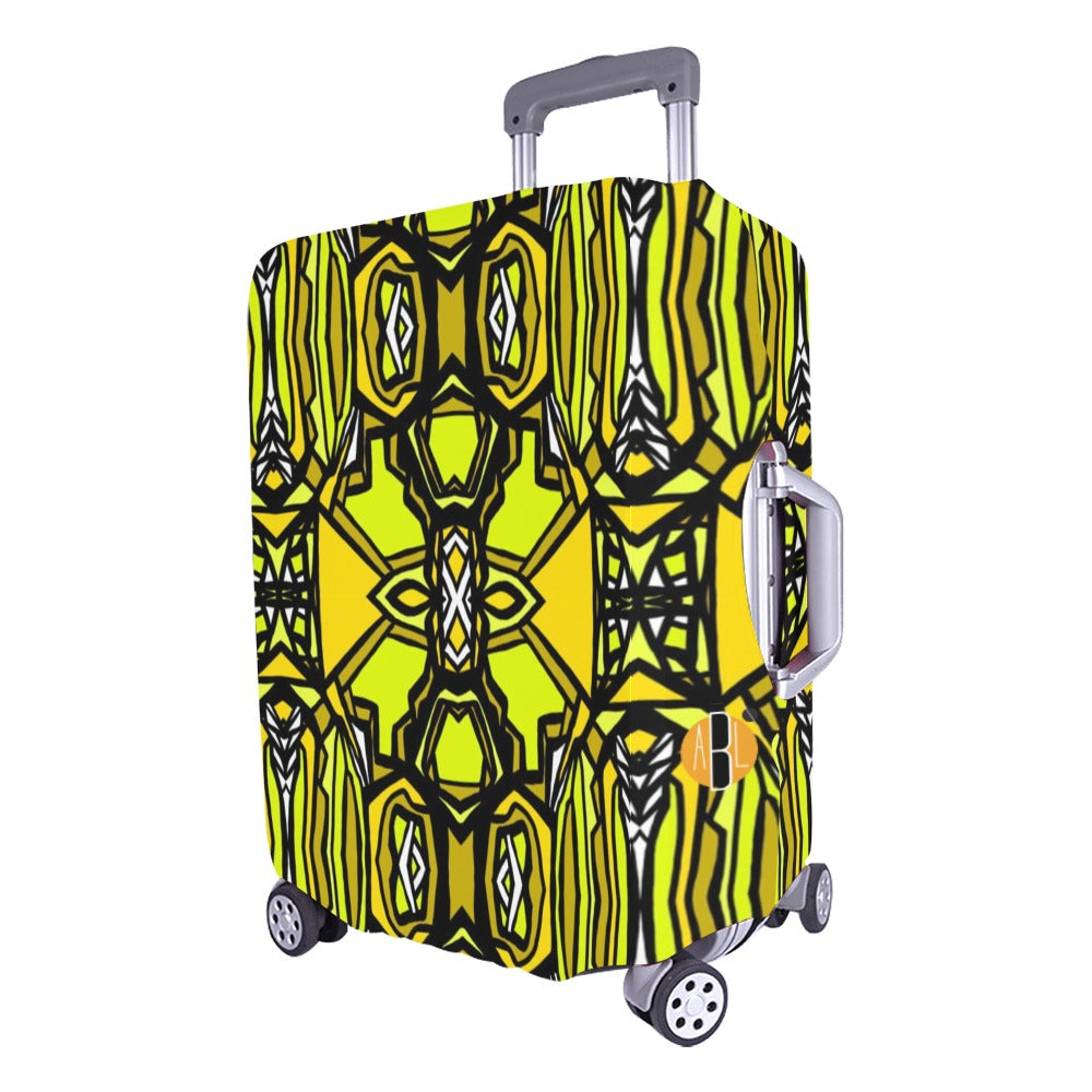 Load image into Gallery viewer, Golden Flourysh- Luggage Cover/Large 26&amp;quot;-28&amp;quot;