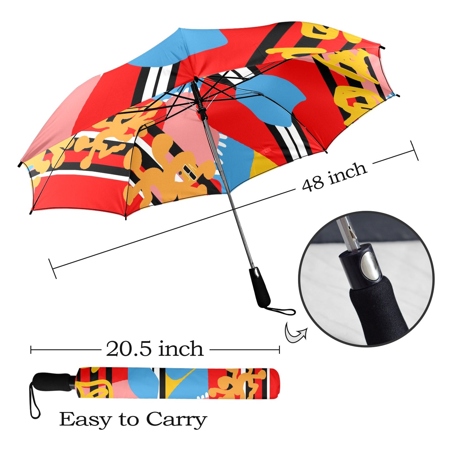Load image into Gallery viewer, Biscayne Design- Semi-Automatic Foldable Umbrella
