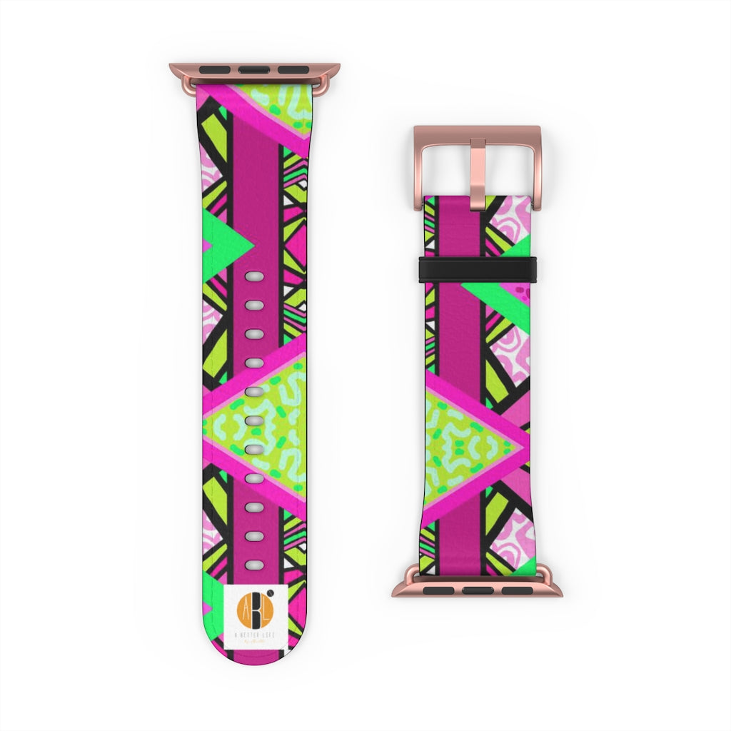 Load image into Gallery viewer, R-ALI (Pink Pow  Design) Apple Watch Band