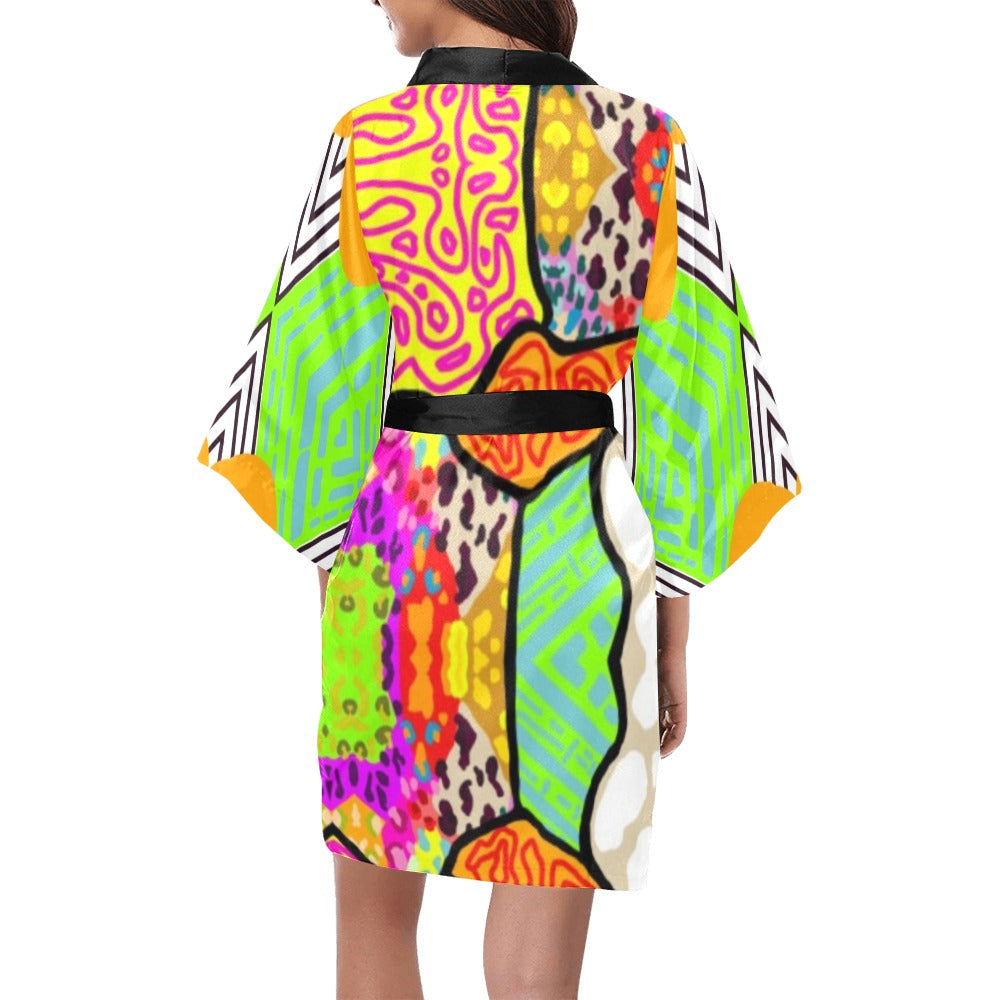 Load image into Gallery viewer, Milly Monka (BLACK) Kimono Robe
