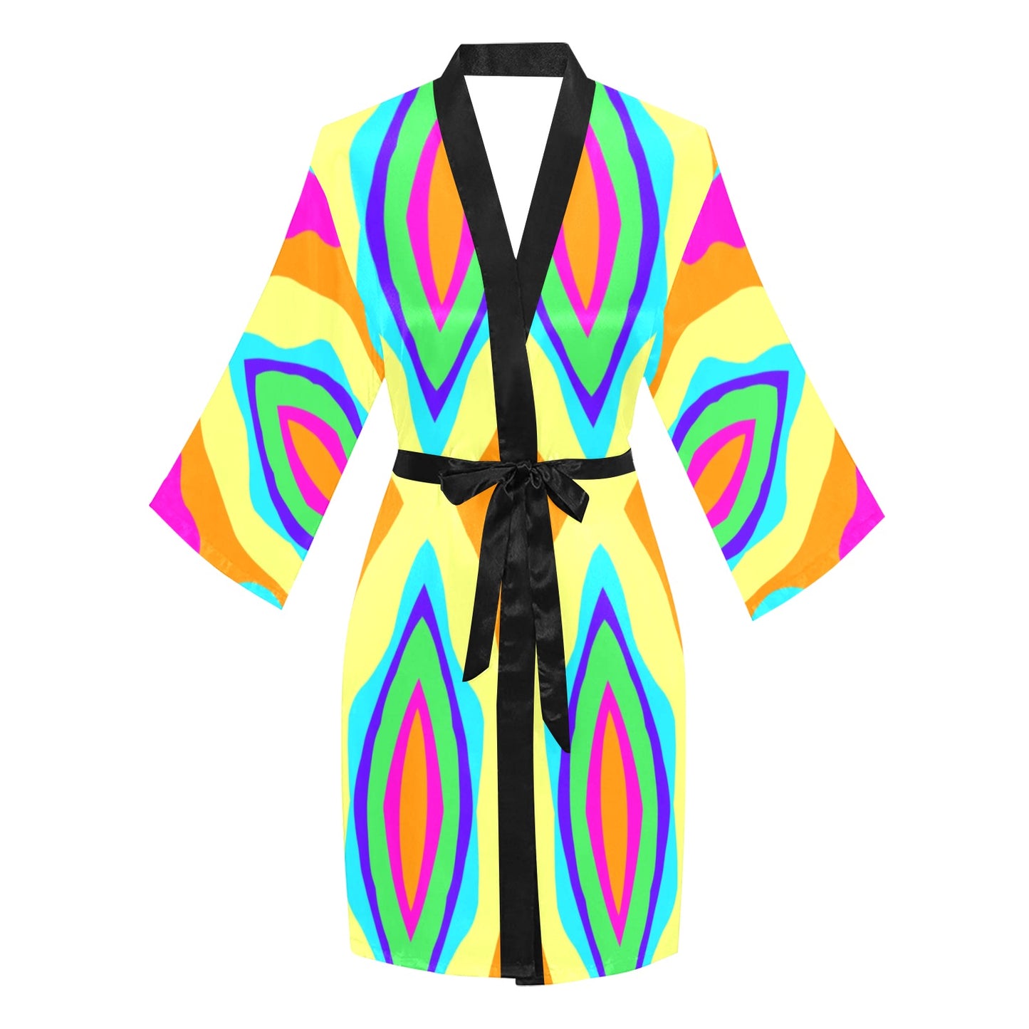 Bailey Design (BLACK)-  Long Sleeve Kimono Robe