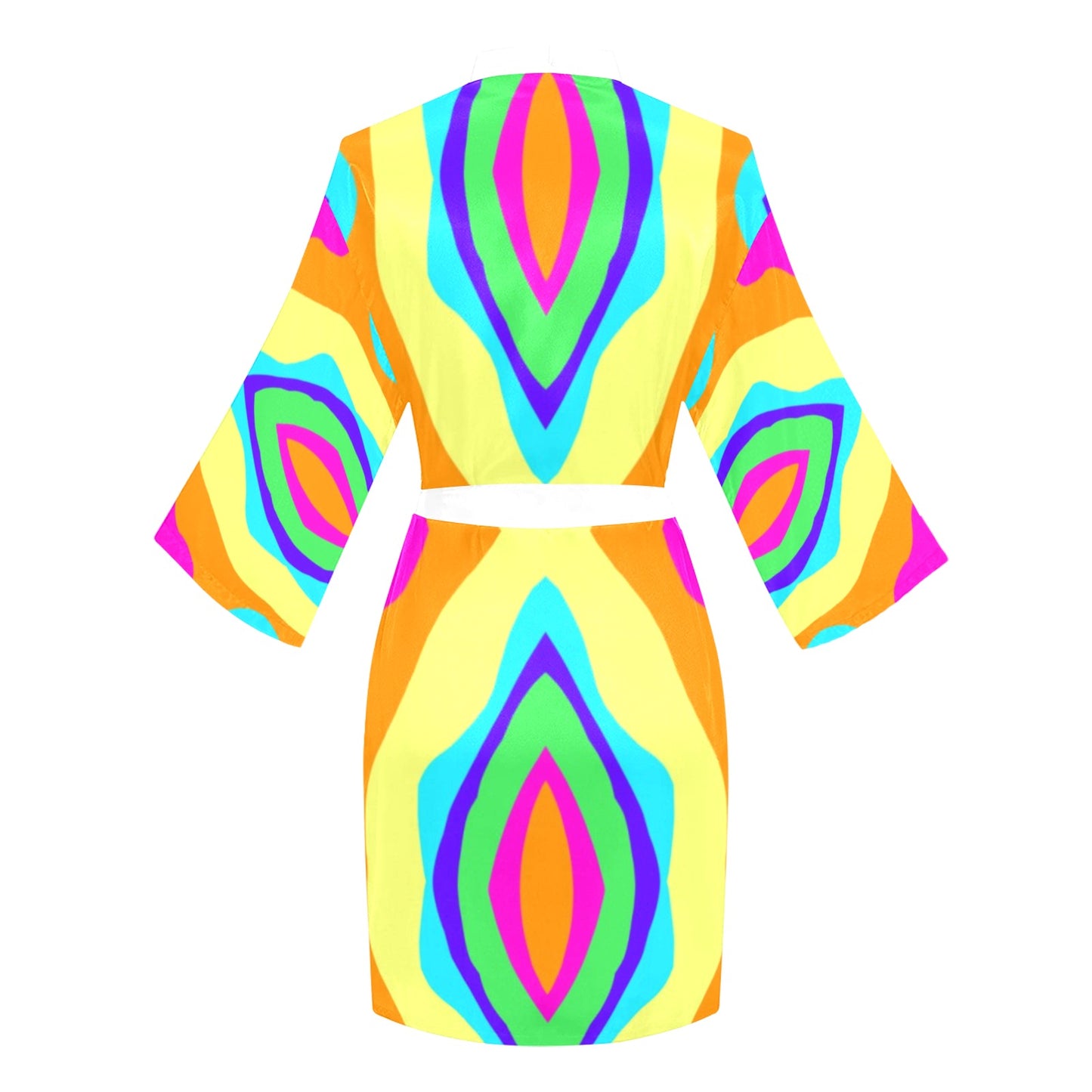 Bailey Design (WHITE) - Long Sleeve Kimono Robe