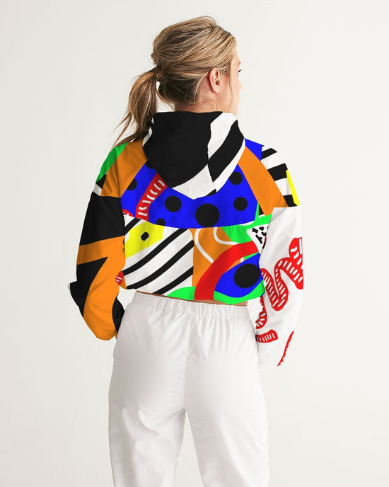 Load image into Gallery viewer, Different Girl Collection Women&amp;#39;s Cropped Windbreaker
