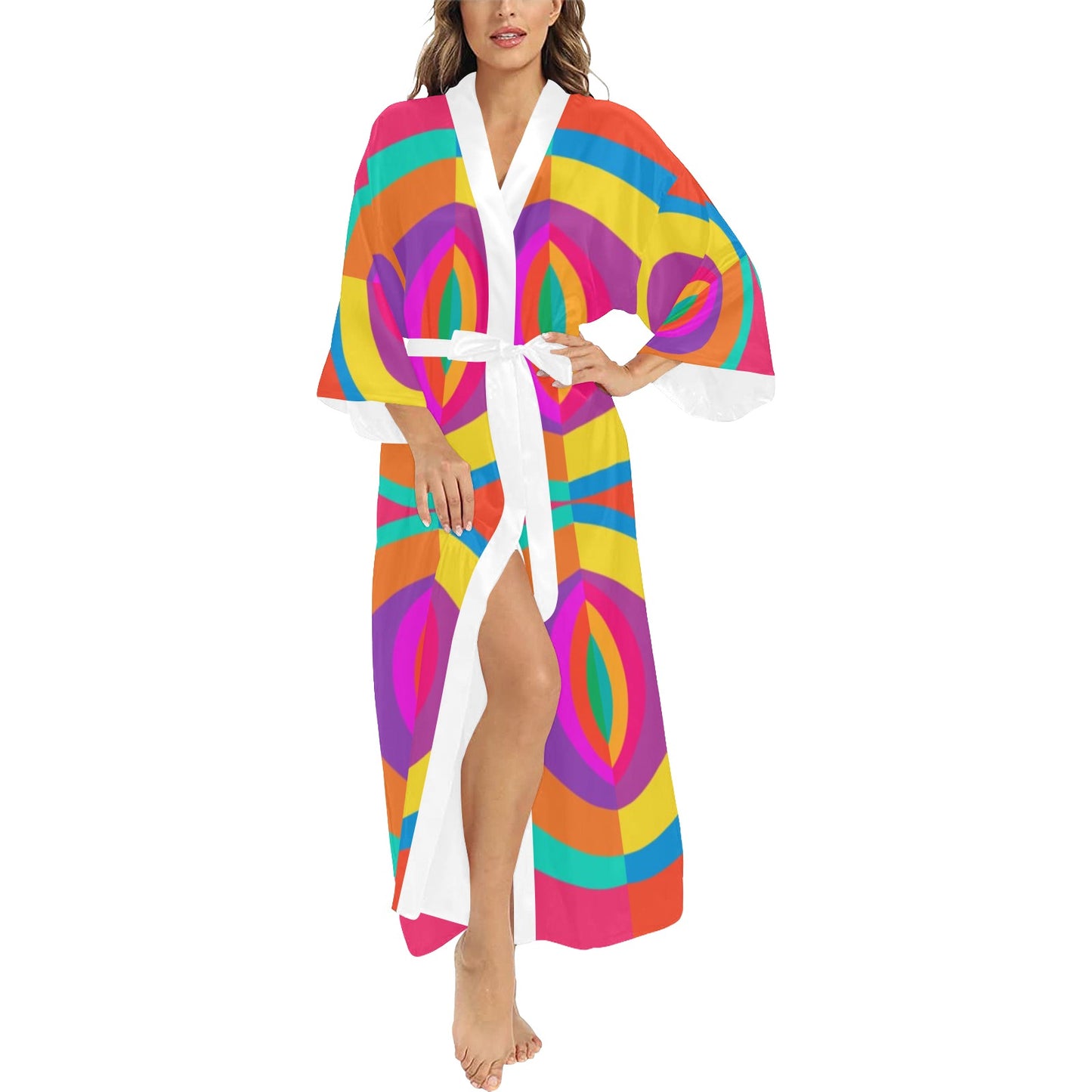 Biscayne Design- Long Kimono Robe