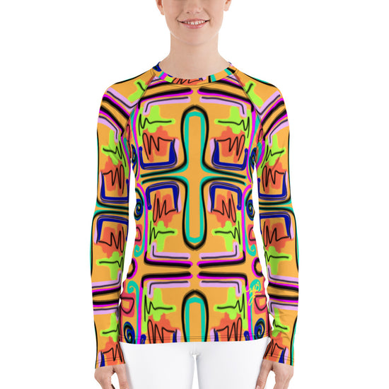 Load image into Gallery viewer, Neon Scribble- Women&amp;#39;s Long Sleeve