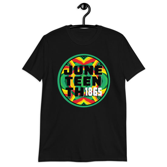 Load image into Gallery viewer, Juneteenth (Circle Design)  Short-Sleeve Unisex T-Shirt - MelissaAMitchell